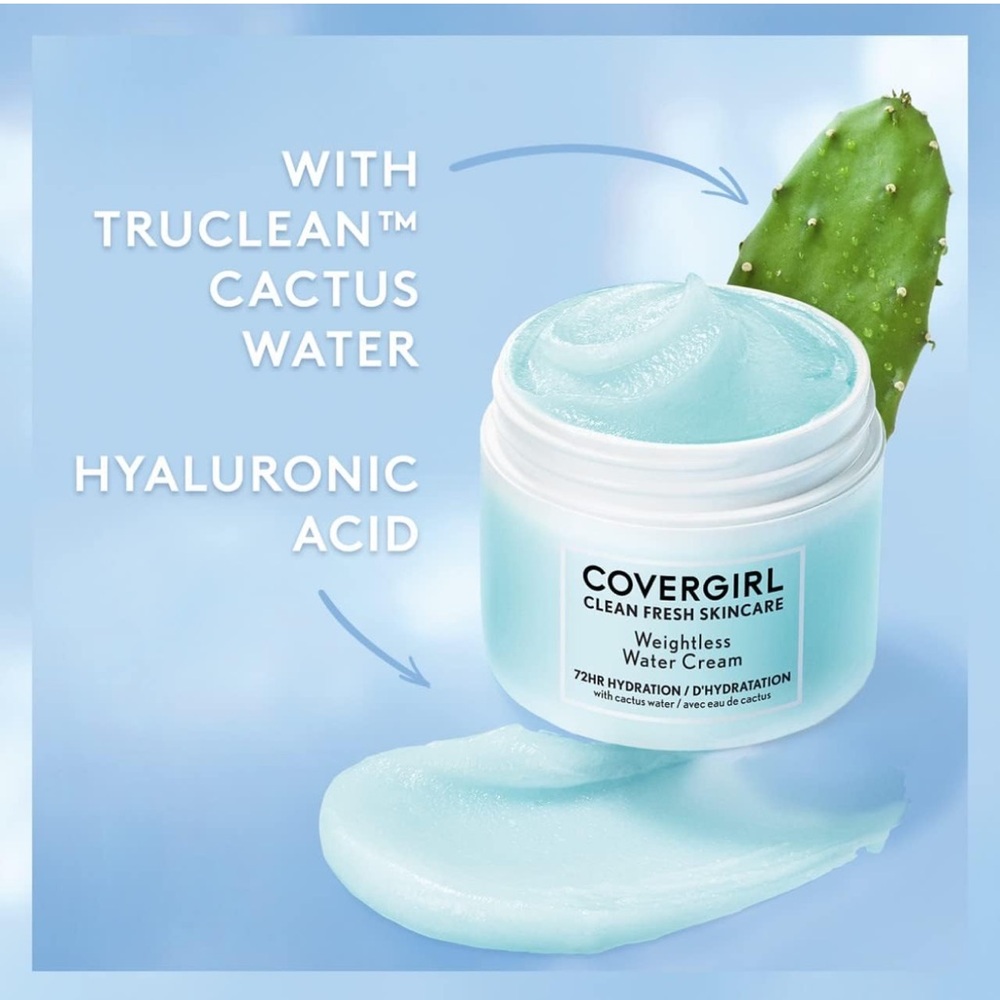 COVERGIRL Clean Fresh Skincare Weightless Water Cream, 2.0 Oz - Picture 7 of 12